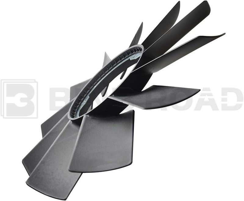 BINB ROAD Radiator Cooling Fan Shroud with Fan Blade Kit 17111436259 + 11521712058 Compatible with BMW 320i 323i 325i 328i 330i E46 1997-2006 - Image 3